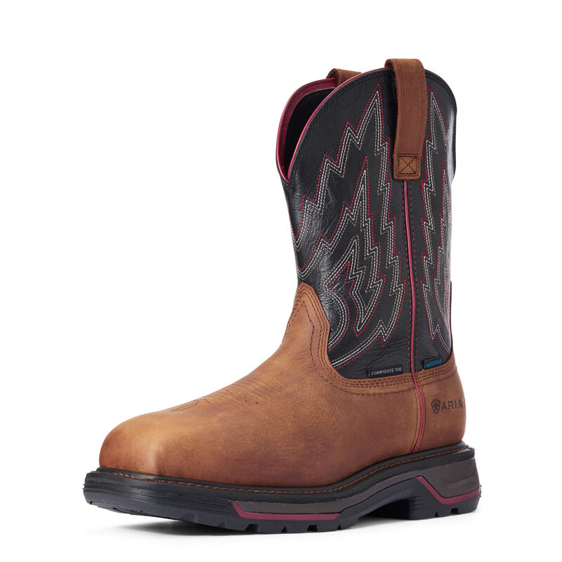 Ariat Big Rig Waterproof Composite Toe - Miesten Ruskea Työsaappaat ( VBEWGC-216 )